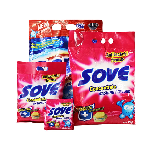 China Manufacturer Customize 15g-25kg Concentrated Detergent Powder Washing Powder Bulk Laundry Detergent