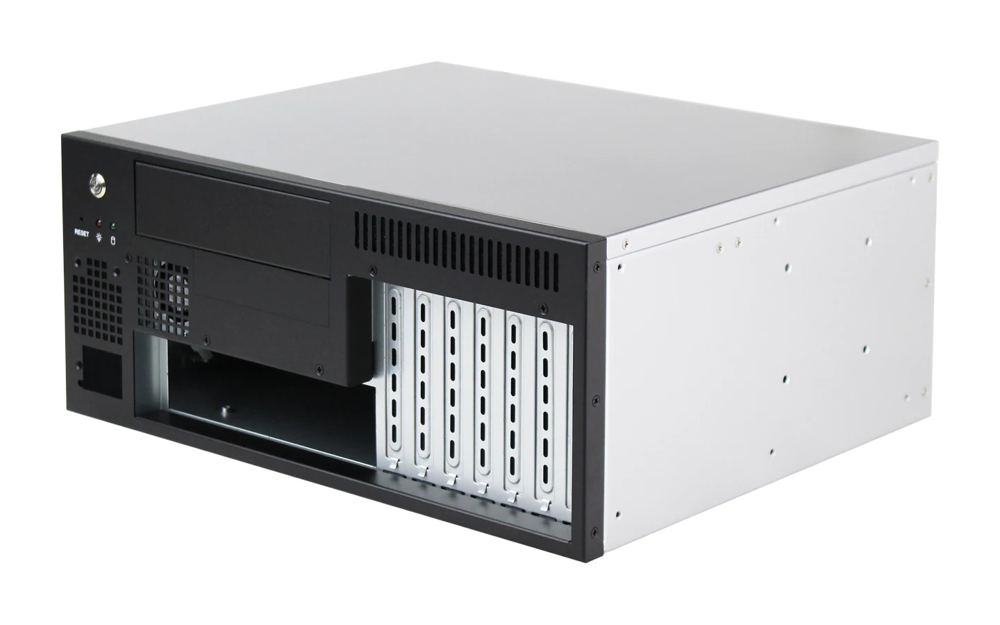 Ipc8120 Odm высококачественный стальной цветной настенный ПК Серверный корпус 7 слотов компактный Atx Материнская плата Flex Psu 3 шт. вентилятор