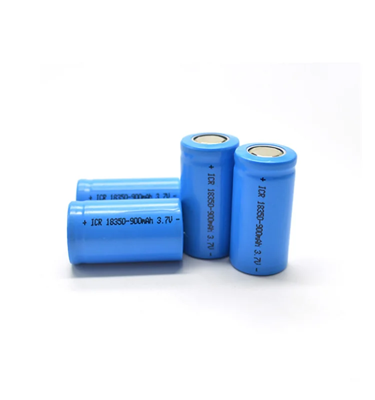 High quality rechargeable 3.7V 900mAh li-ion 18350 battery