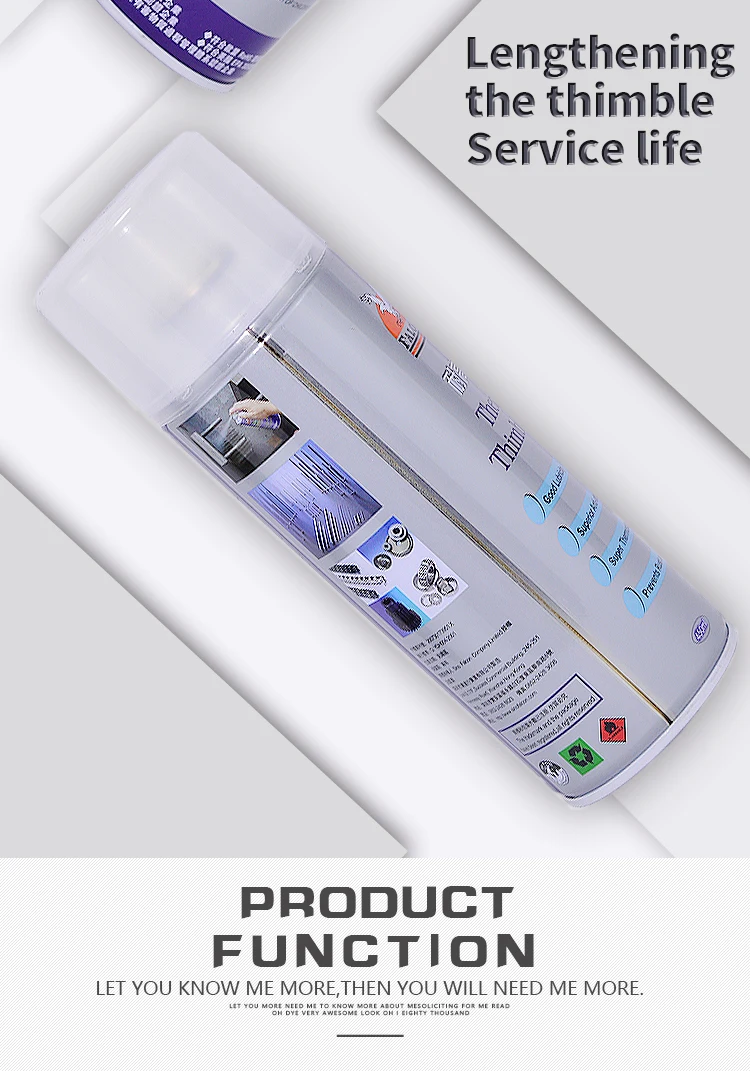 Thermostable Thimble Lubricant Falcon S-205 Industrial lube spray aerosol