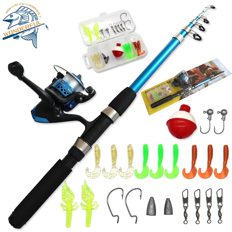 1 8 м твердая детская рыболовная приманка для соленой воды набор спиннинга