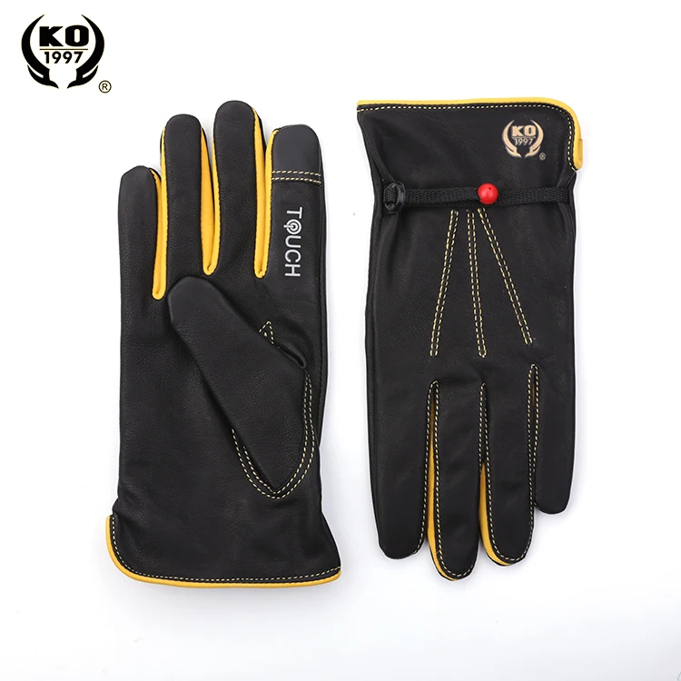  New style fashion anti slip riding gloves touch screen
