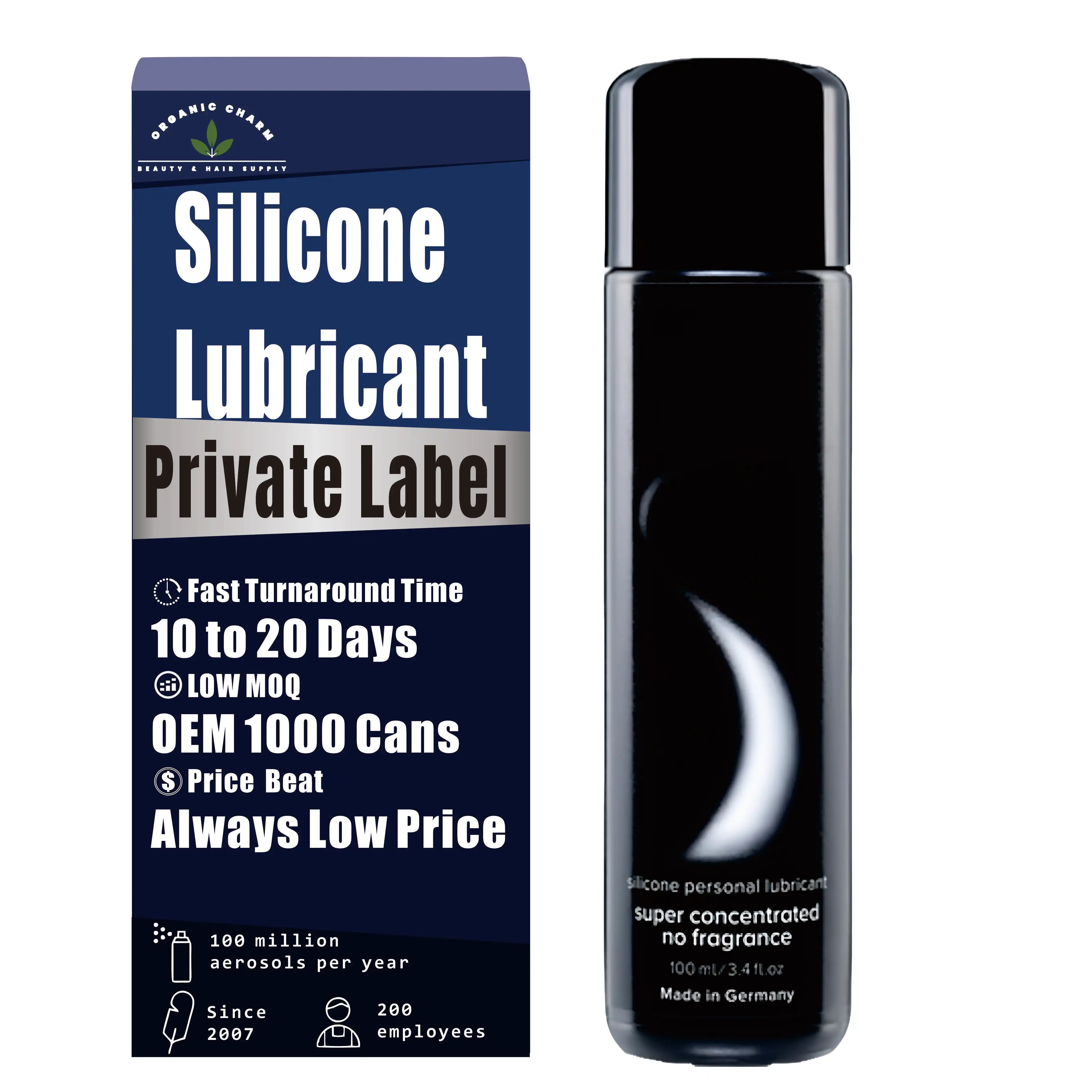 Silicone Based Lubricant, Premium Lube for Men, Women & Couples, Odorless