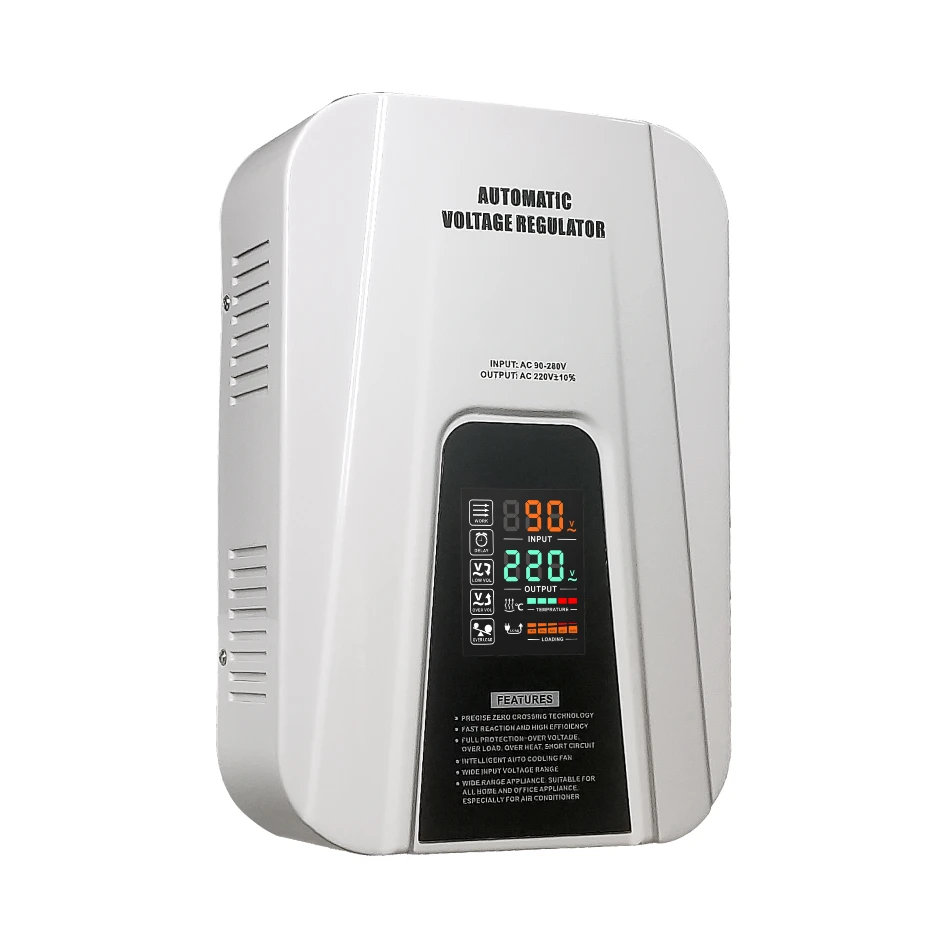 China Factory Sale (ISO/CE standard) good quality TVR-2KVA 1HP 220V 50Hz Automatic Voltage Stabilizers Relay Type