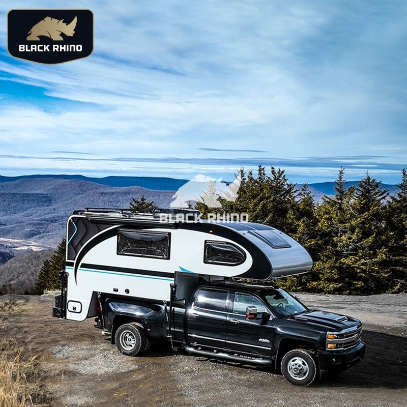 Exhibitions pickup canopy camper truck camper for international caravan truck 4x4 pickup truck camper with roof top tent