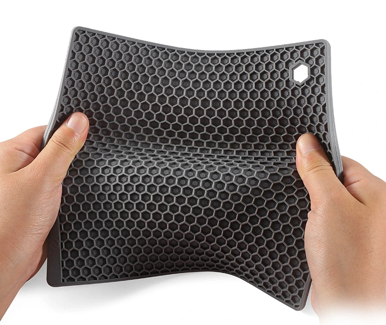 heat resistant silicone trivet heat mats hot kitchen microwave oven plate pot holders drying mat holder for pot