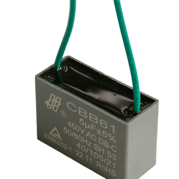 Time-limited capacitor for single phase motor Dc Link CBB61 motor capacitor for Motor
