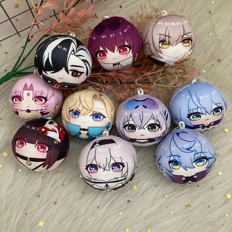 Customizable Mini Short Anime Plush Pillow Keychain Cute Metal Filling Keychain for Comic-Con with Low MOQ Customization Options