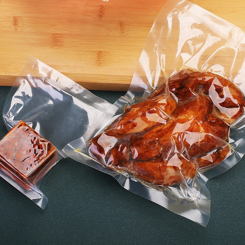 Food grade household food meat seafood leak proof plastic vacuum sealer bags