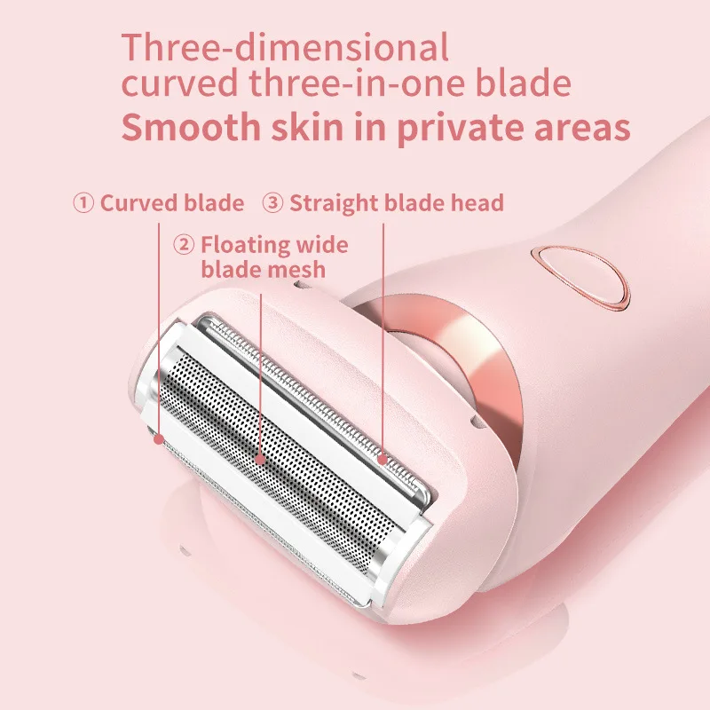 Beauty 2in1 Lady Shavers Trimmer Facial Hair Remover Electric Razor Public Hair Bikini Shaver Painless Epilator for Face