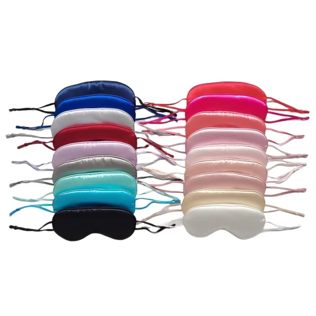 Universal satin ear-hanging eye mask travel light-shielding sleep breathable eye mask spot wholesale beauty and Personal Care