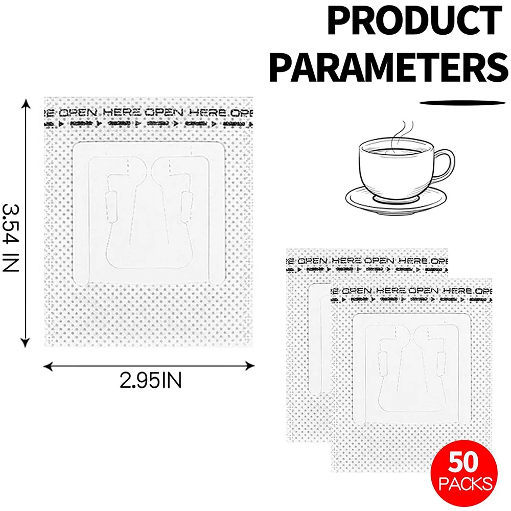 Custom Coffee Tea Filter Paper Drip Bag Hanging Ear Disposable Type Portable Coffee Filter Bag Virgin 100% Wood Pulp