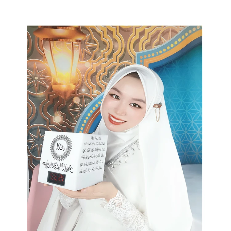 TAJWEED kareem with azan time display clock muslim led muslim gift quran speaker remote control digital quran record player