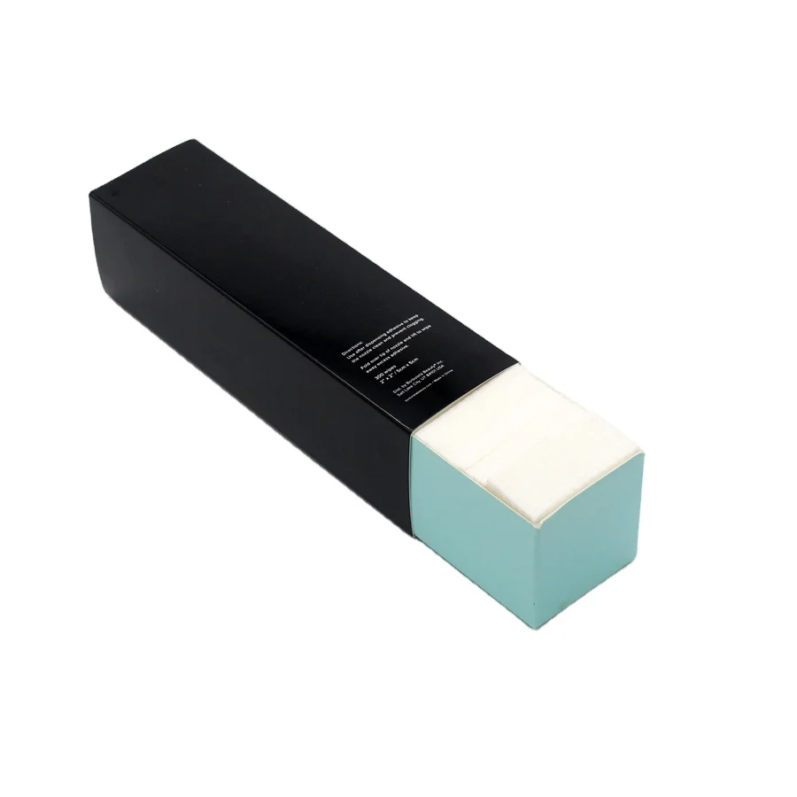 Premium White Cotton Soft Cleaning Gel Nail Polish Remover Pads Alcohols Cleaning Lint Free Nail Wipes With Box