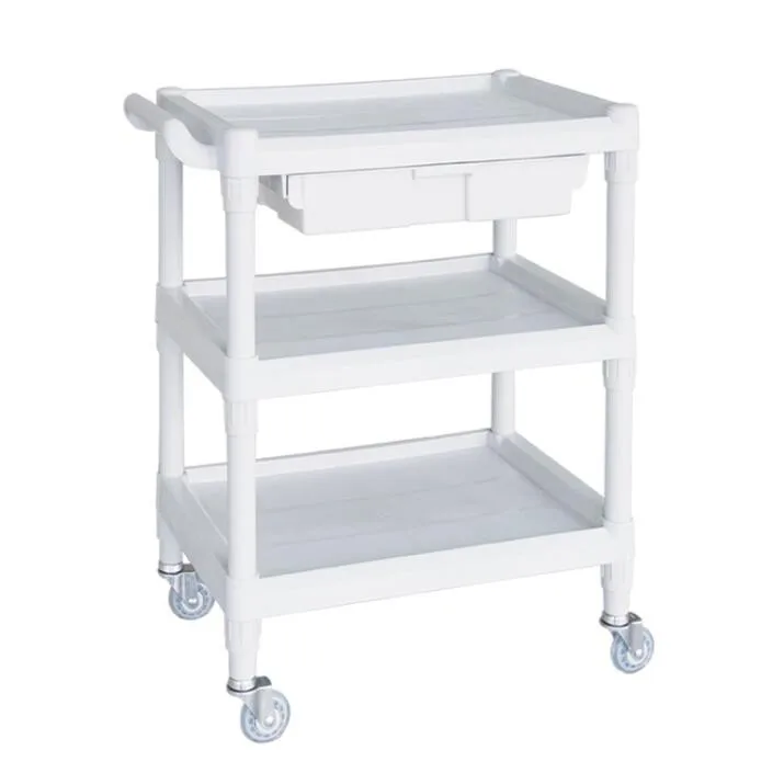 
hospital used nurse trolley drawer medical cart for sale 