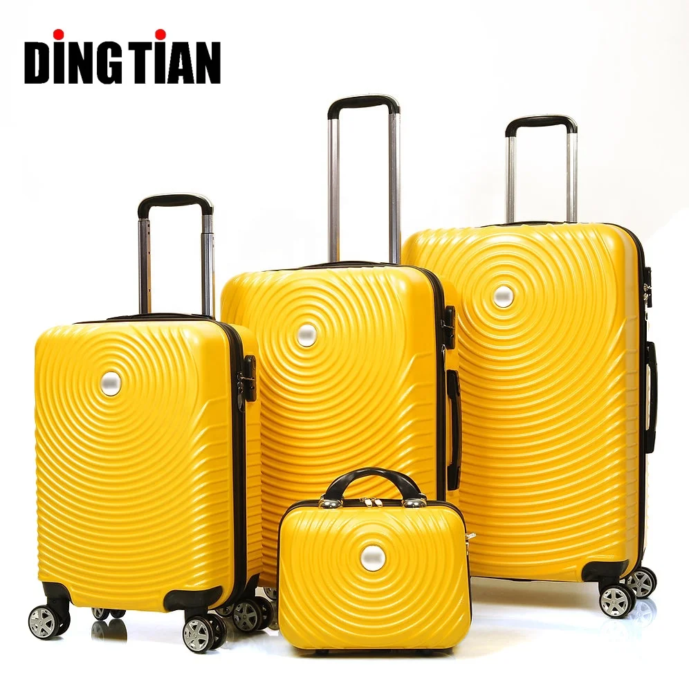 Factory Wholesale Luggage & Travel Bags ABS Hard Side  Trolley bag Suitcase Set Valises De Voyage With Small Bag