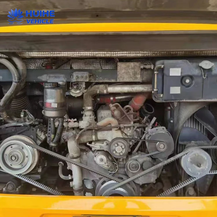 Refurbished Used Coach Bus Steering with Air Conditioner For Long Distance Transportation