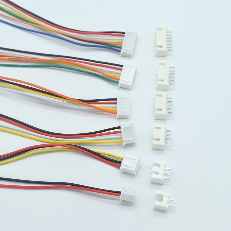 JST XH2.54 Wire Cable Plug Connector Socket XH 2.54mm 2/3/4/5/6/7/8/9/10 Pin Male Female 20cm Wire Length 26AWG jst connector