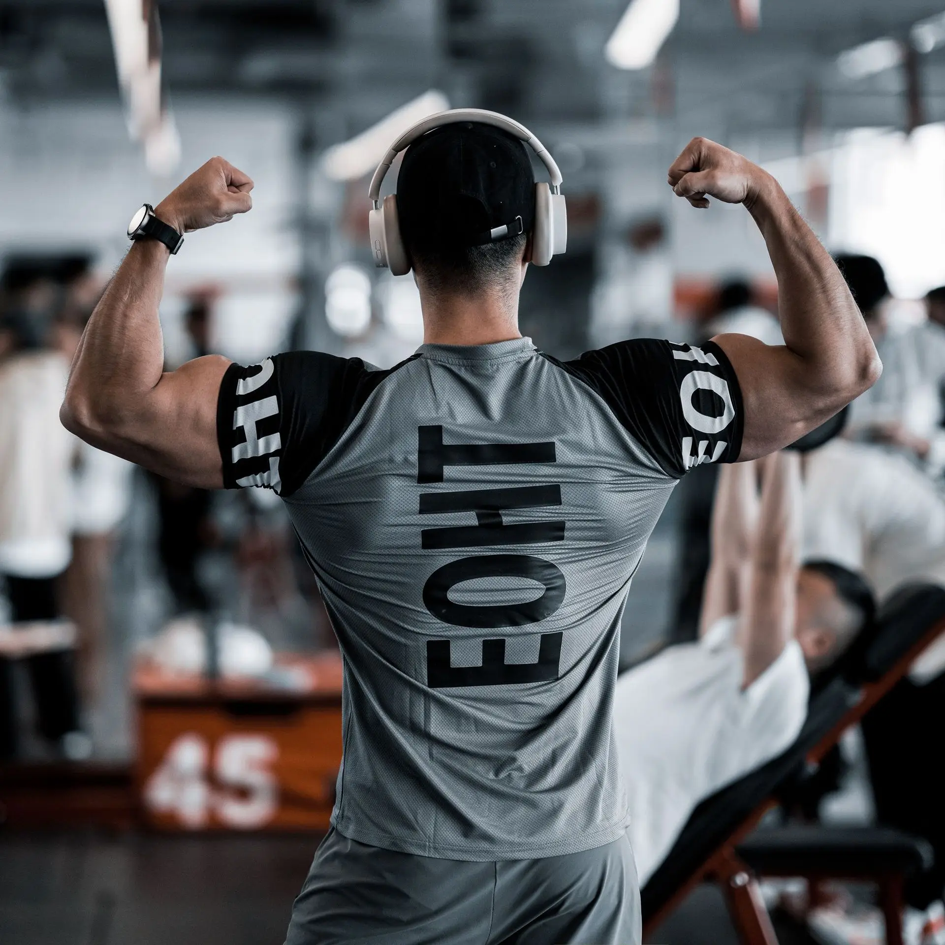 Wholesale customized logo Men Sports Leisure Running Gym Exercise Slim-Fit Elastic Speed Tie Dye Shirt Ice Fitenss GYM T-Shirts