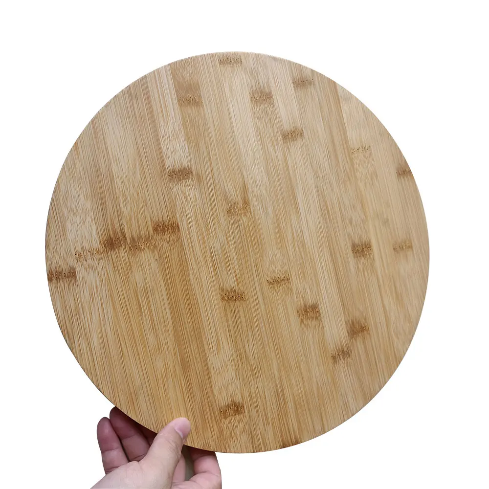 
Round Shape Rotatable Glass Cheese Board for Cutting Chopping Table Dining 