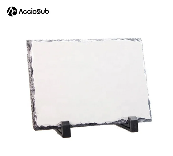 Sublimation Thermal Transfer Printing DIY Gift Souvenir Decoration Photo Display with Stand Rectangle Rock Slate