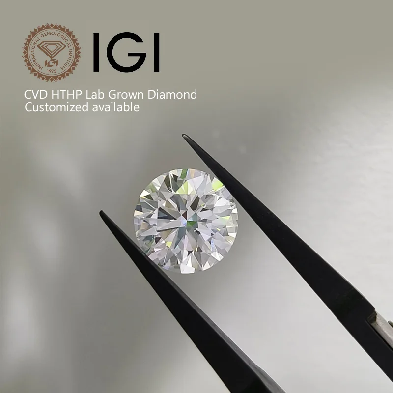 Starsgem 0.3ct 0.4ct 0.5ct lab diamant IGI certified made D EX VVS VS  loose diamante round cut CVD HPHT Lab grown Diamond