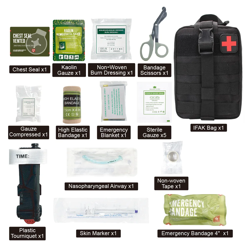 Risenmed Manufacture Custom Emergency Medical Treat Survival Kit Backpack with Food in Metal Tin Bulk