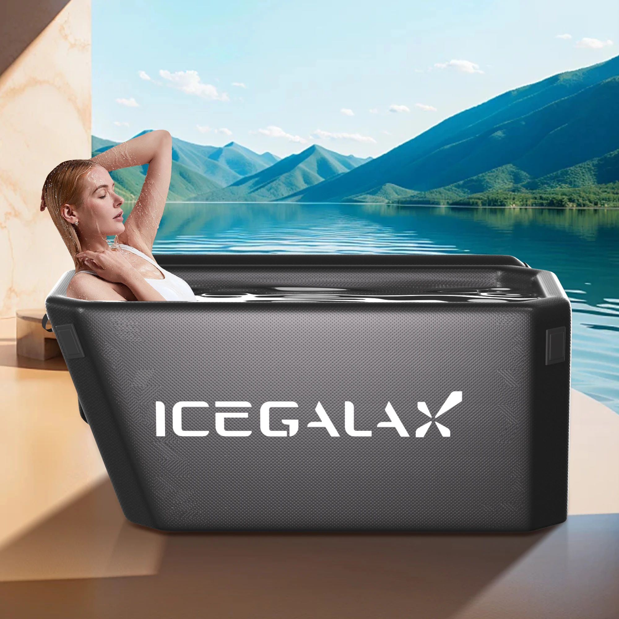 ICEGALAX Индивидуальный холодный погружной набор портативных ледяных ванн с охладителем воды для криотерапии