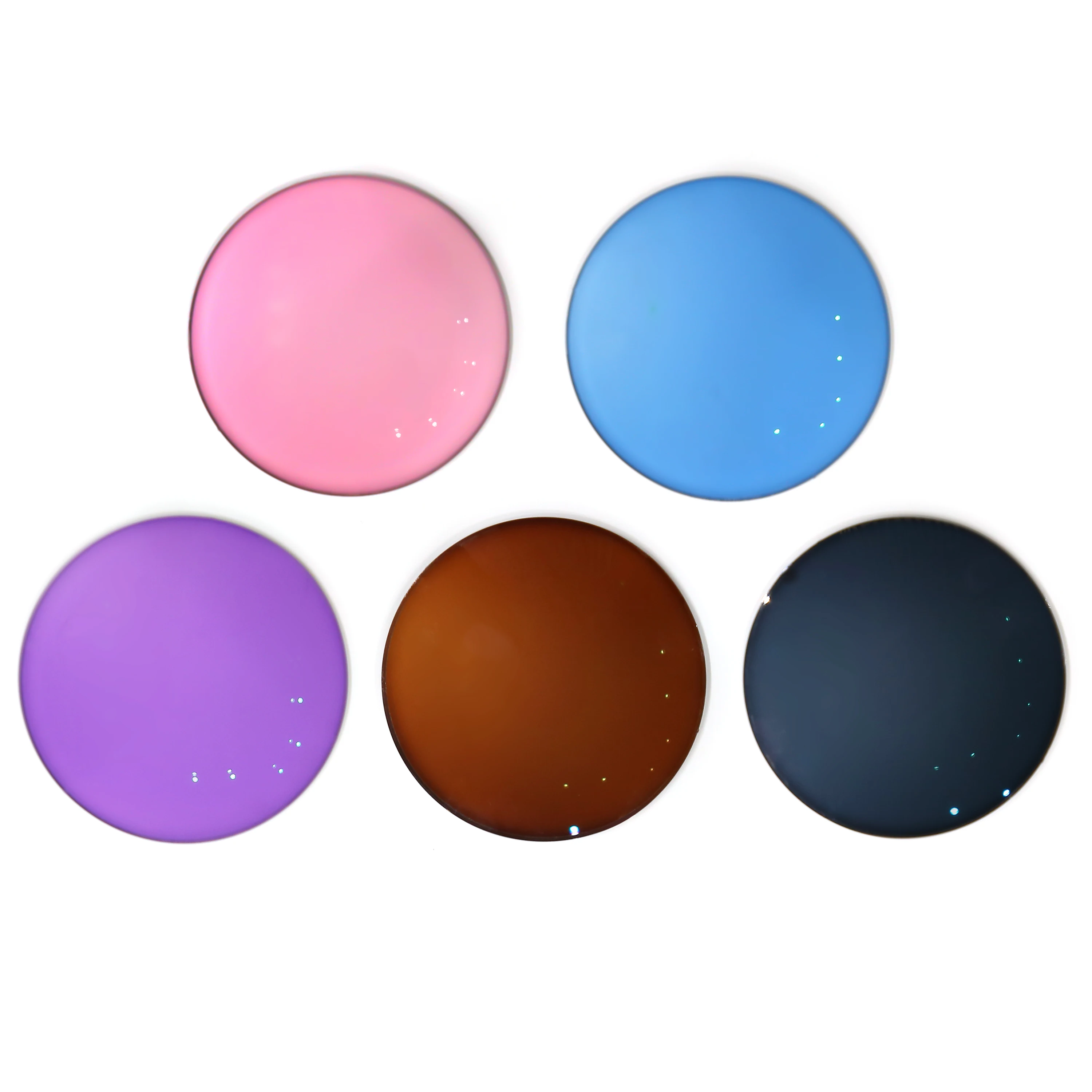 Hot Sale wholesale 1.56 Photochromic Lens Photo PINK/PURPLR/BLUE cr39 HMC lens Green/Blue Best quality optical lenses