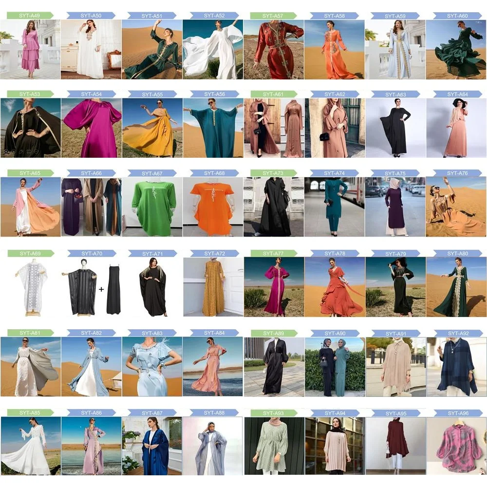 Latest Muslim kebaya floral kaftans women ethnic islamic clothing caftans dress jelaba marocain farasha