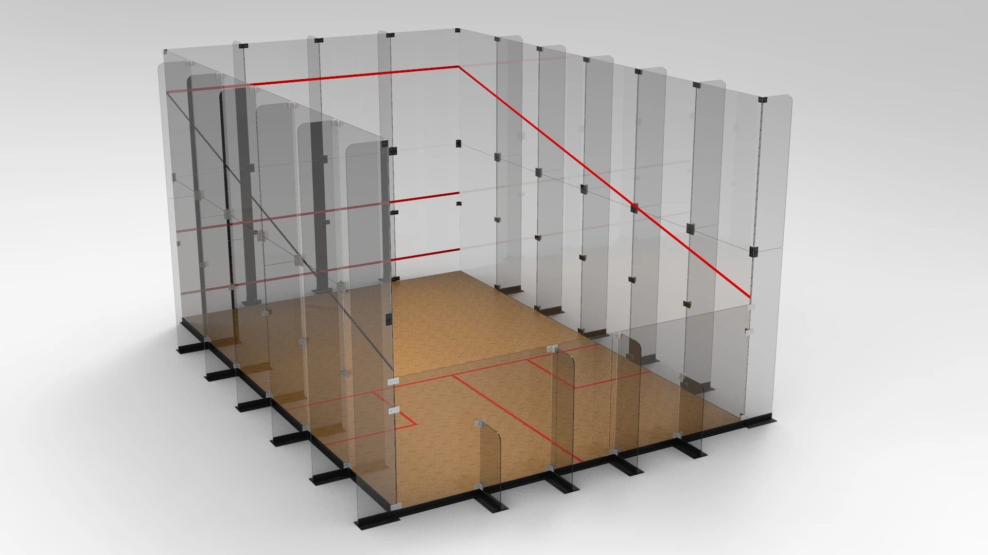 Factory price high quality indoor/outdoor squash court