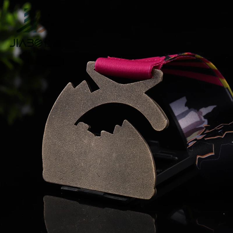 Jiabo, производитель Танзании, металлический недорогой спортивный медальон с 3d логотипом на заказ, спортивный медальон, марафон