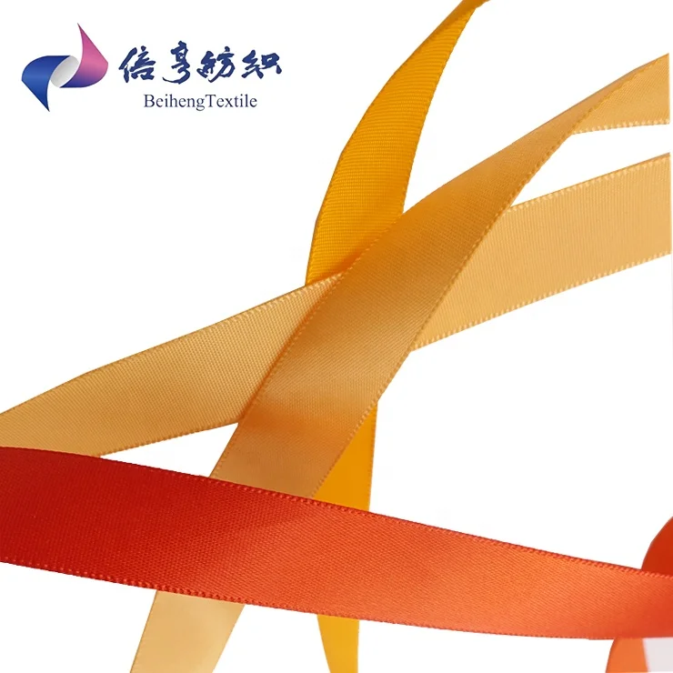 Hot Sale Yellow Color 1 Inch 25mm High Quality Christmas Satin Ribbon