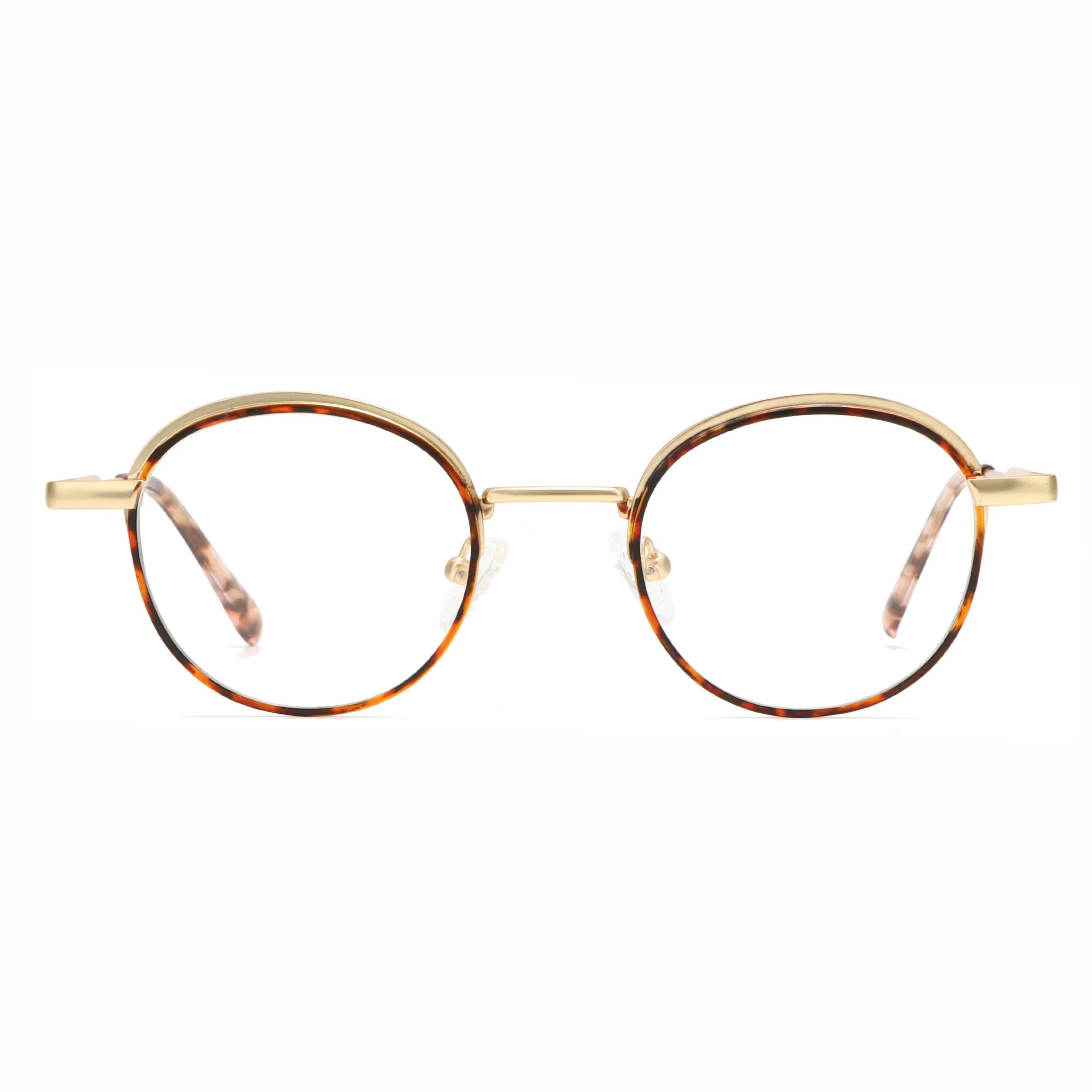 DM8777-1 High Quality Retro Round Unisex Stainless Steel Metal Optical Glasses Frame Eyeglasses