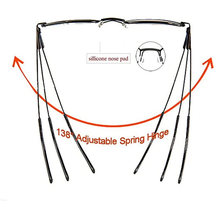 
Factory wholesale reading glasses unisex ultra-thin with pen holder box 
