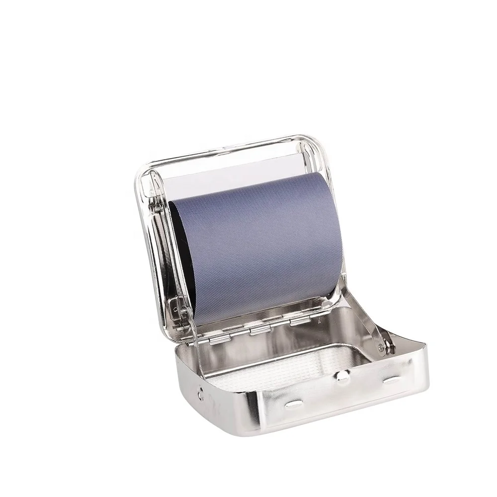 Wholesale Portable Metal 70MM Manual Rolling Machine Tobacco Cigarette Roller Box