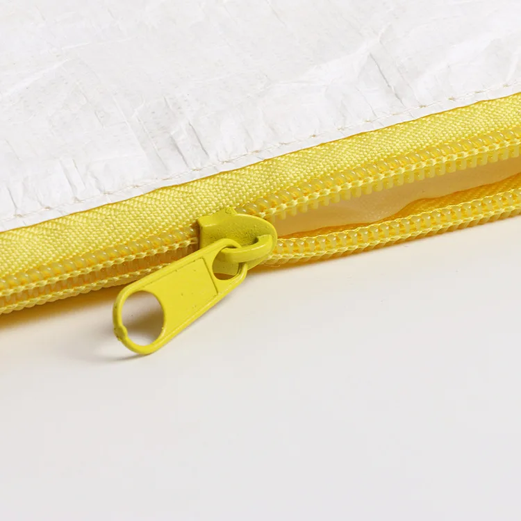 Professional custom DuPont paper zipper bag mini coin purse Tyvek wallet