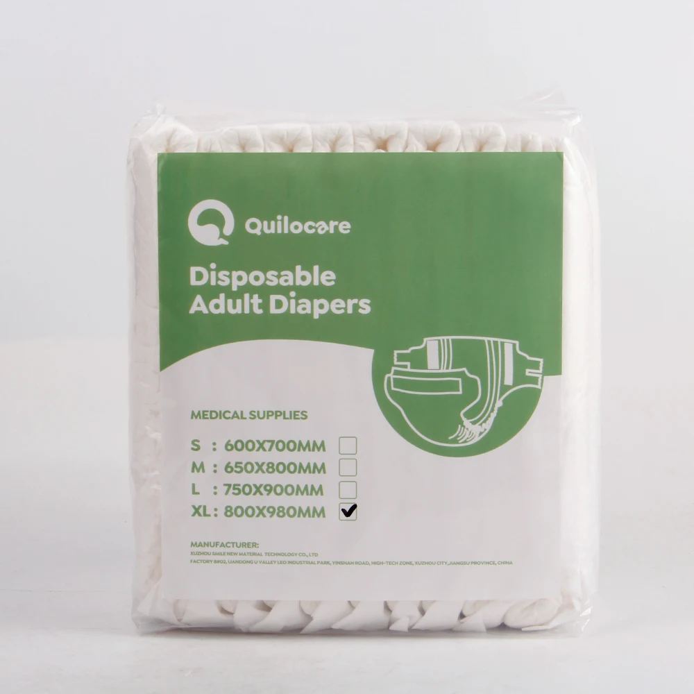 FREE SAMPLE Super Absorption Wholesale Thick Adults Urinary incontinence diapers training pants XL unisex Extended Adhesive Tabs