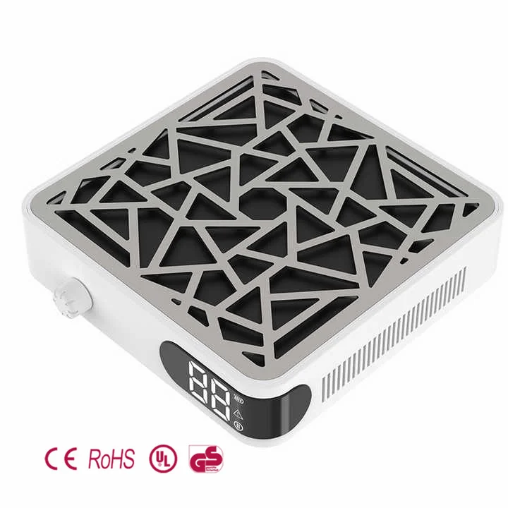 Professional 85W Cordless Nail Vacuum Cleaner HD LCD Display Strong Nail Dust Collector Replaceable Machine Filter Salons