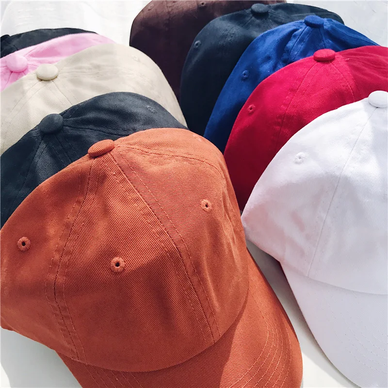Hot Selling 6 Panel Blank Hats Custom Embroidery Dad Hat Plain for Unisex Baseball Cap 6-panel Hat Accept Customized Logo Cotton