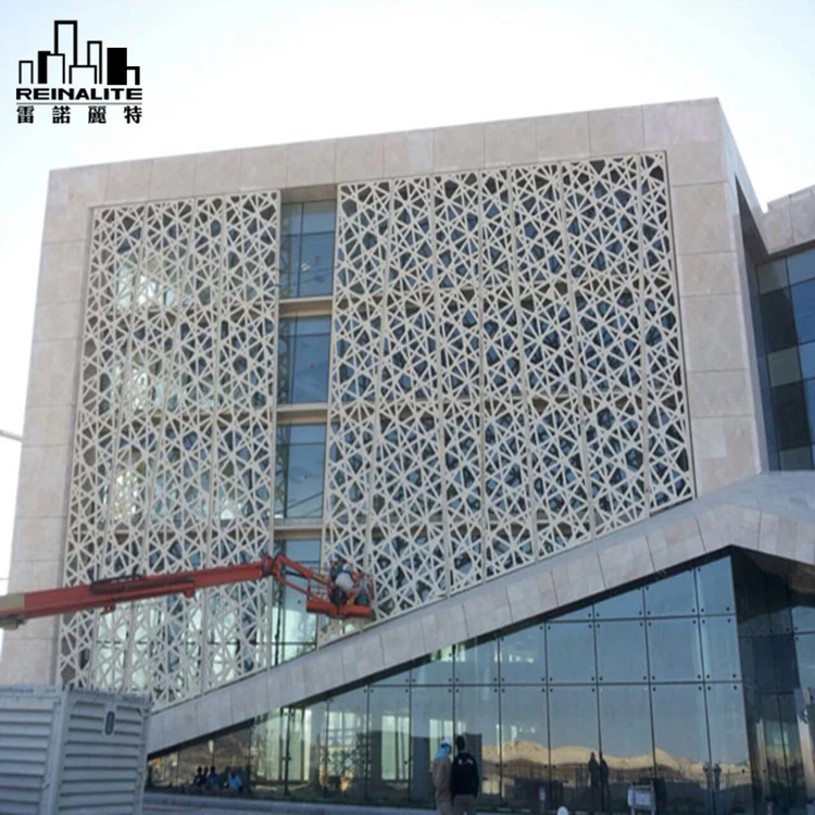 Outdoor Laser Cut Panel Cladding Metal Cladding Aluminum Decorative Wall Panel