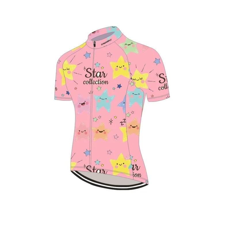 
Wholesale Customized short Sleeve Shorts Padded Bib Pants Children Bicycle clothes Roller Skating Jersey Kids Cycling Clothing 