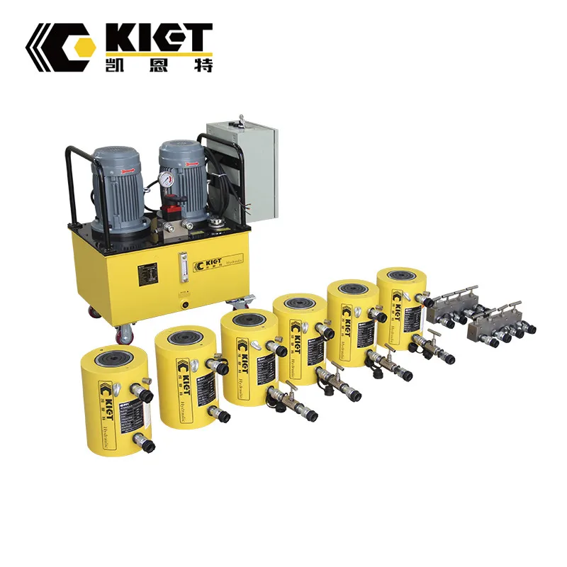 Enerpac Equivalent 700 bar Double Acting 500 ton Hydraulic Jack for Pile Load Test