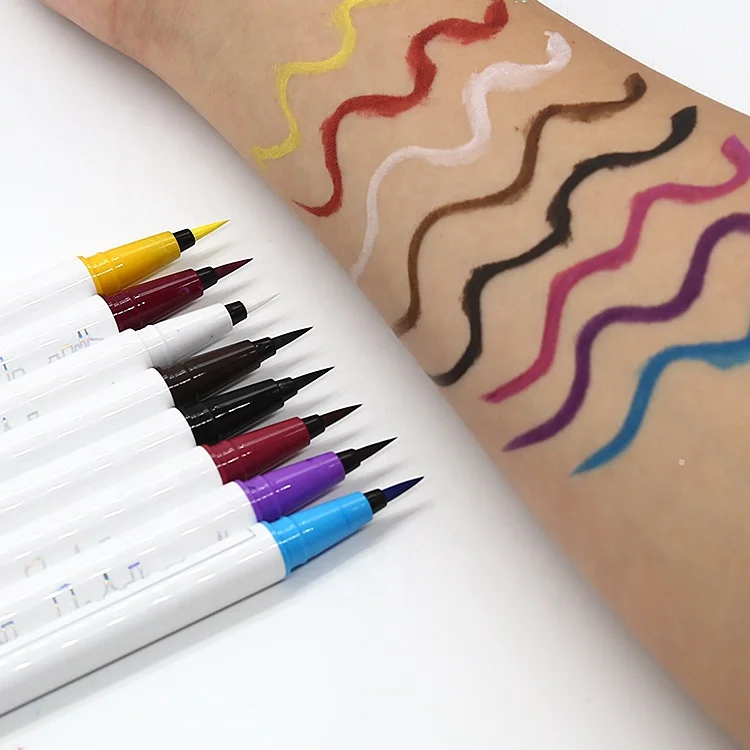 Wholesale Makeup Private Label Waterproof Quick Dry Eyeliner Colorful Magic Long-lasting Glitter Makeup Eyeliner Pencil