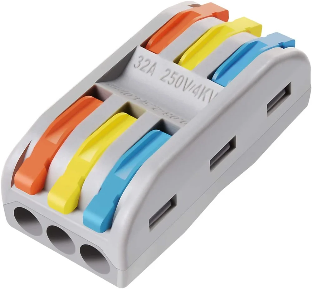 SPL-3 3 Pin Compact Splicing Connector with operating levers / Wire Lever Connector Connect wire Cheap Compatible with wago