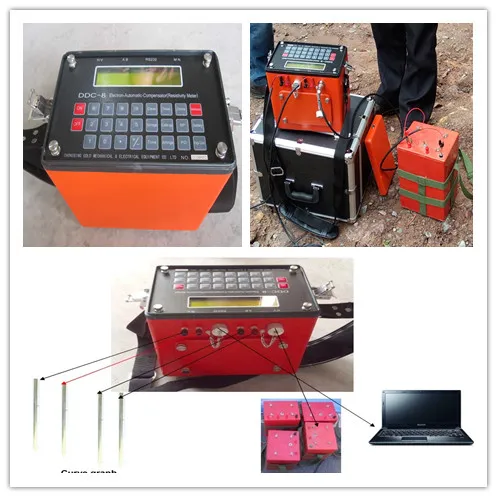 Китайский Электрический резистивный съемник вертикальный звуковой аппарат геофизический измеритель резистивности