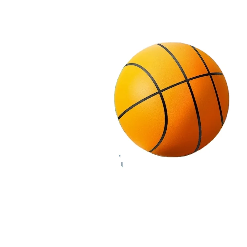 Indoor Low Noise Silent Basketball Toss Stress Elastic Ball Kids Soft Pu Foam Pat Balls Silent Kids Toys Ball Small Basketball