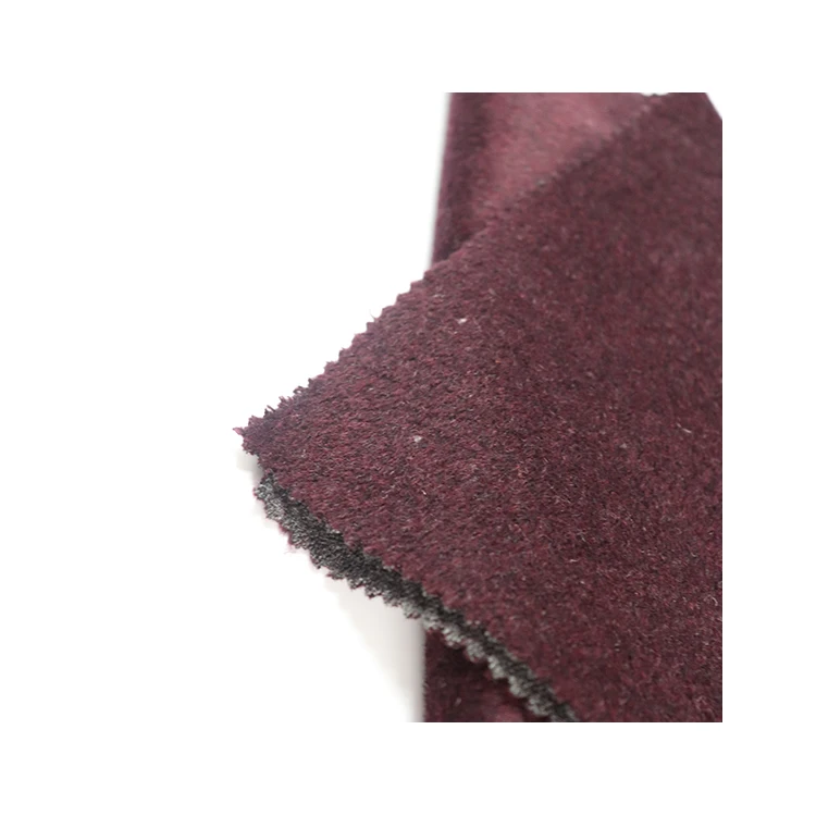 
Customized in a variety of colors available soft feeling wool viscose blend plain fabric 