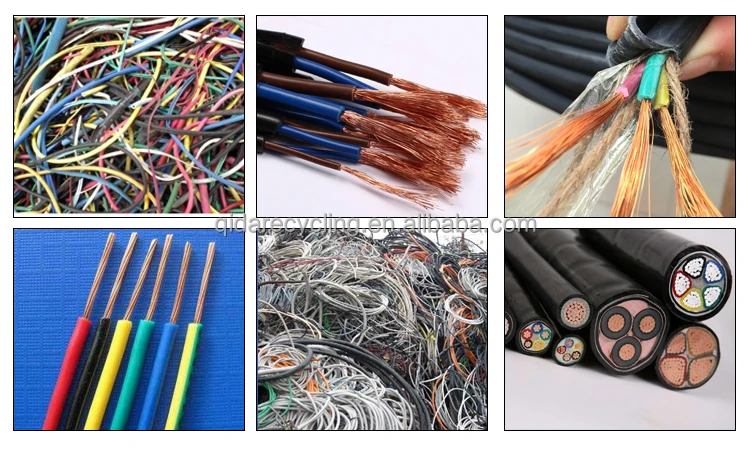 QIDA QD-600C Scrap copper wire material recovery machine cable granulator particle recovery machine