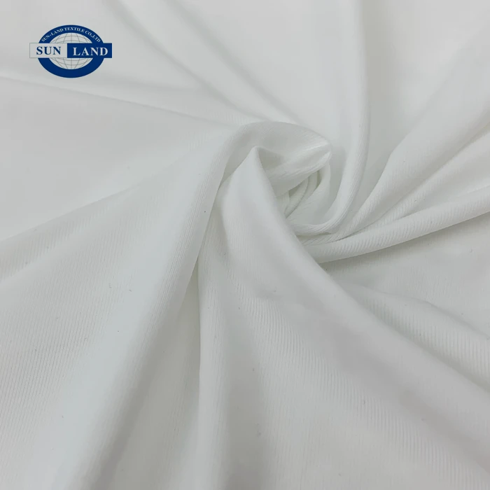 4 way stretch sportswear clothing underwear material 87% far infrared nylon 13% spandex circular knit single jersey fabric